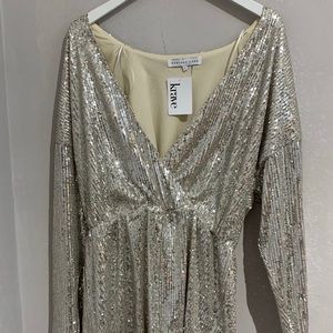 Endless rose deep v neck romper